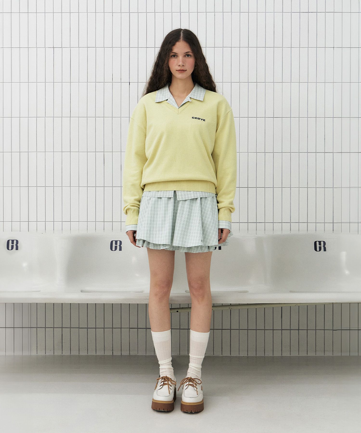 ★2025PS新作★GROVE★VINE FLARE SKIRT VINE FLARE SKIRT [3COLORS] - GROVE