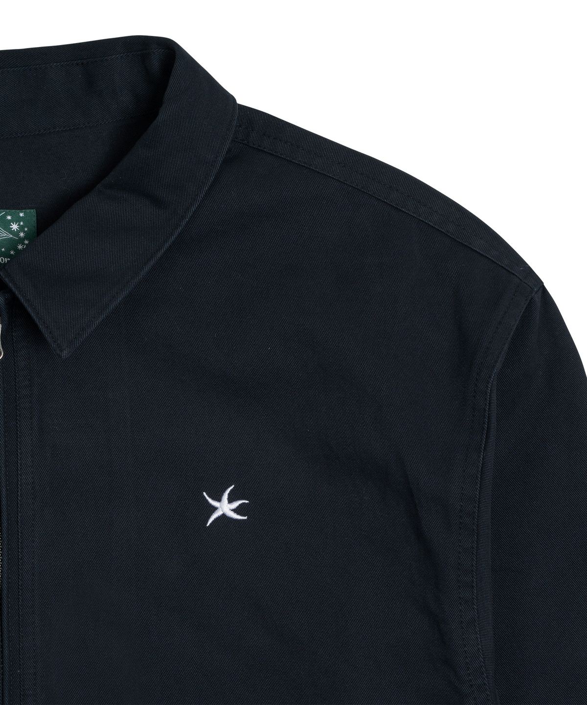 더콜디스트모먼트(THE COLDEST MOMENT) TCM washed mini logo jacket (dark navy)