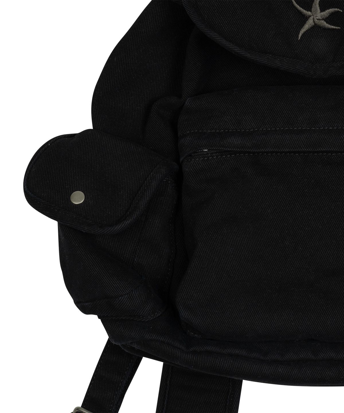 더콜디스트모먼트(THE COLDEST MOMENT) TCM starfish denim backpack (black)