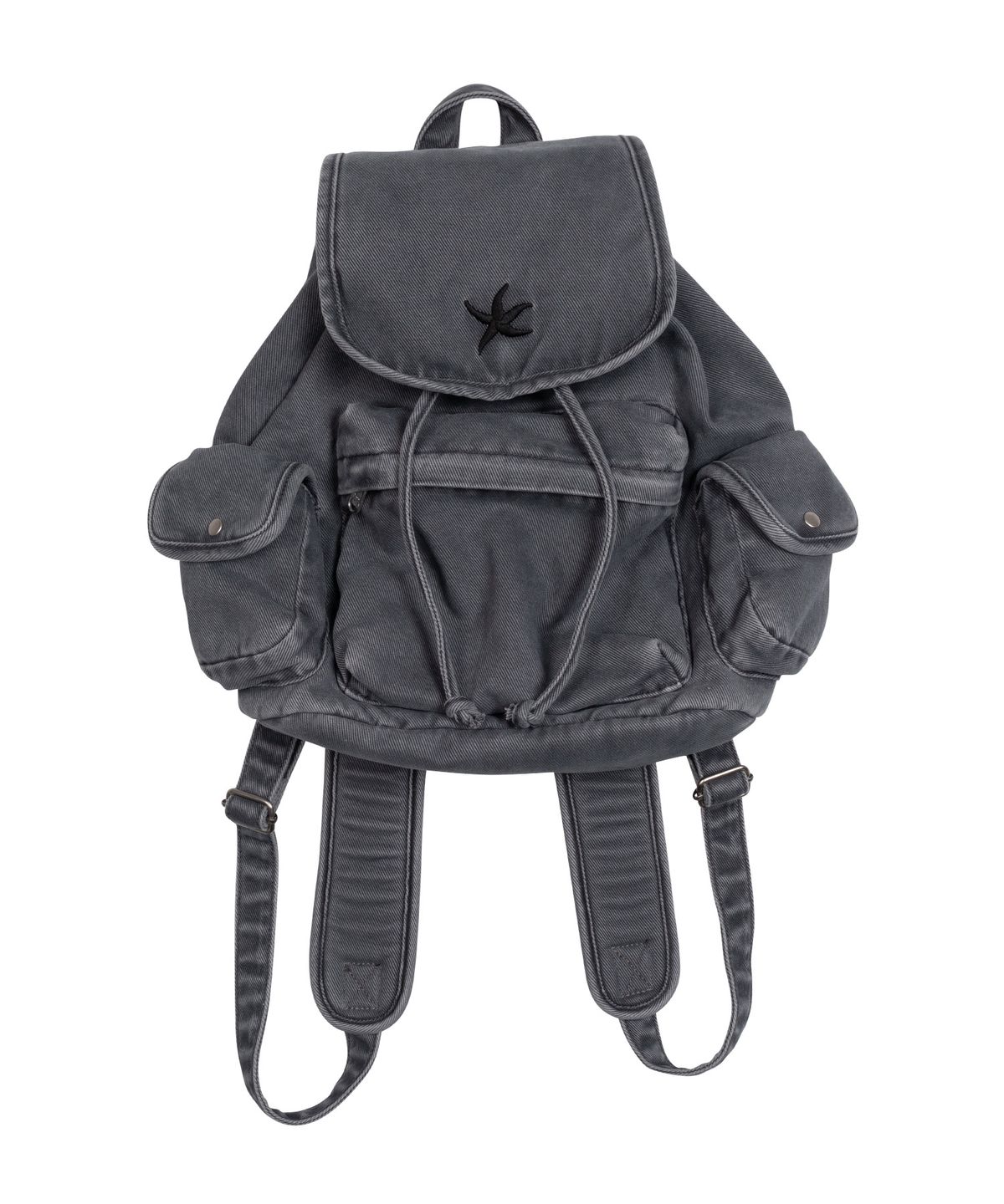 더콜디스트모먼트(THE COLDEST MOMENT) TCM starfish denim backpack (charcoal)