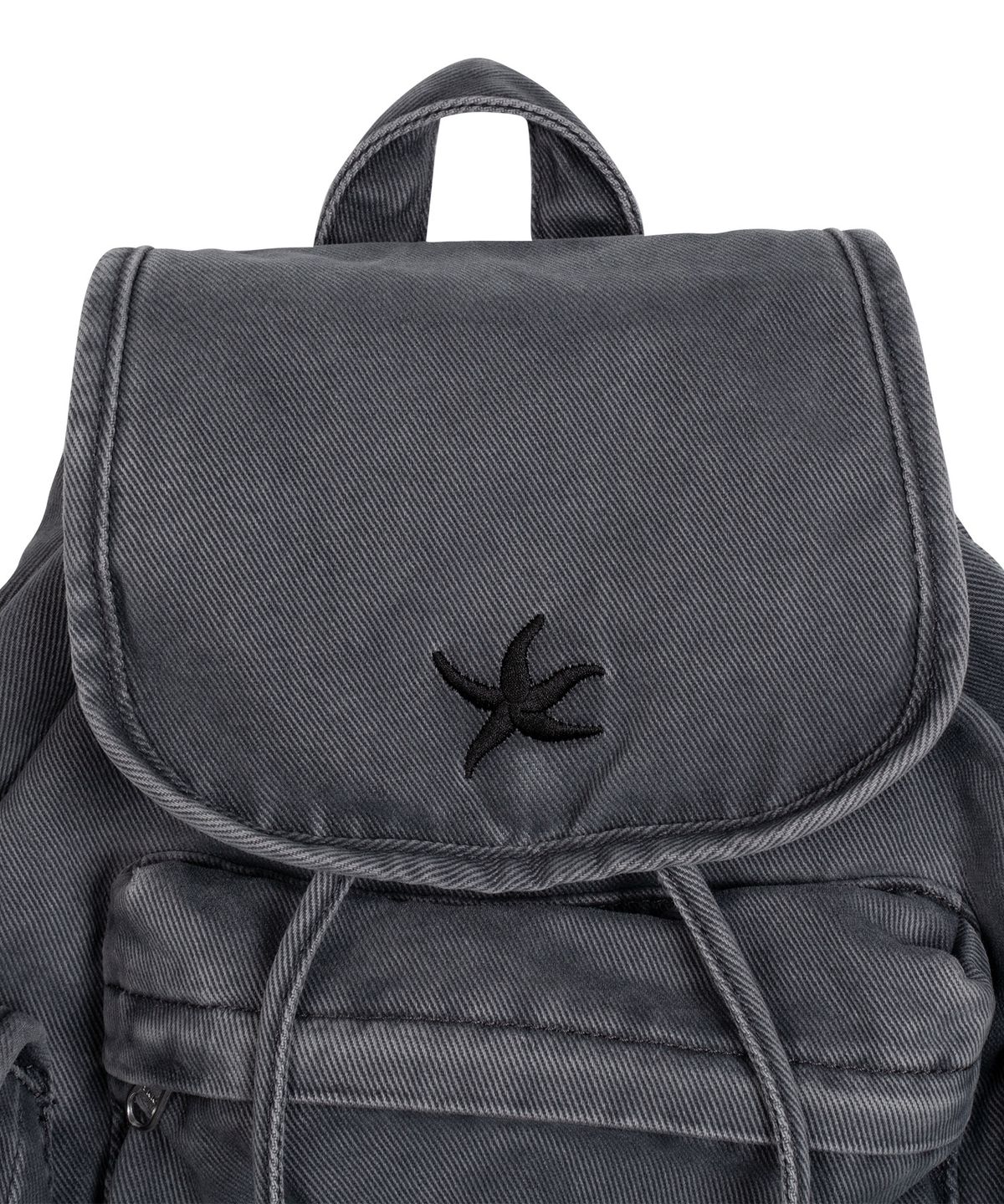 더콜디스트모먼트(THE COLDEST MOMENT) TCM starfish denim backpack (charcoal)