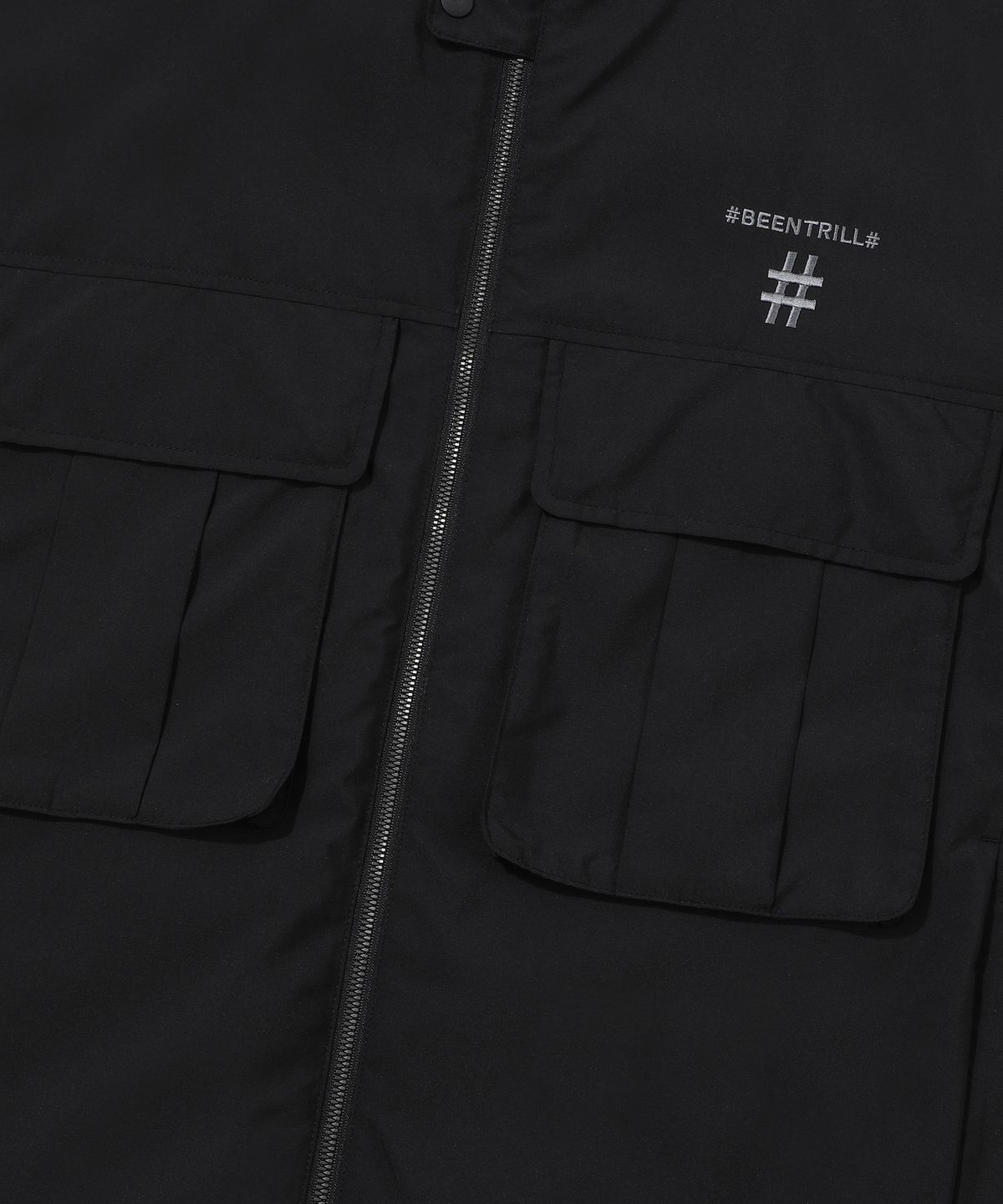 빈트릴(BEENTRILL) 고프 포켓 윈드브레이커(블랙)