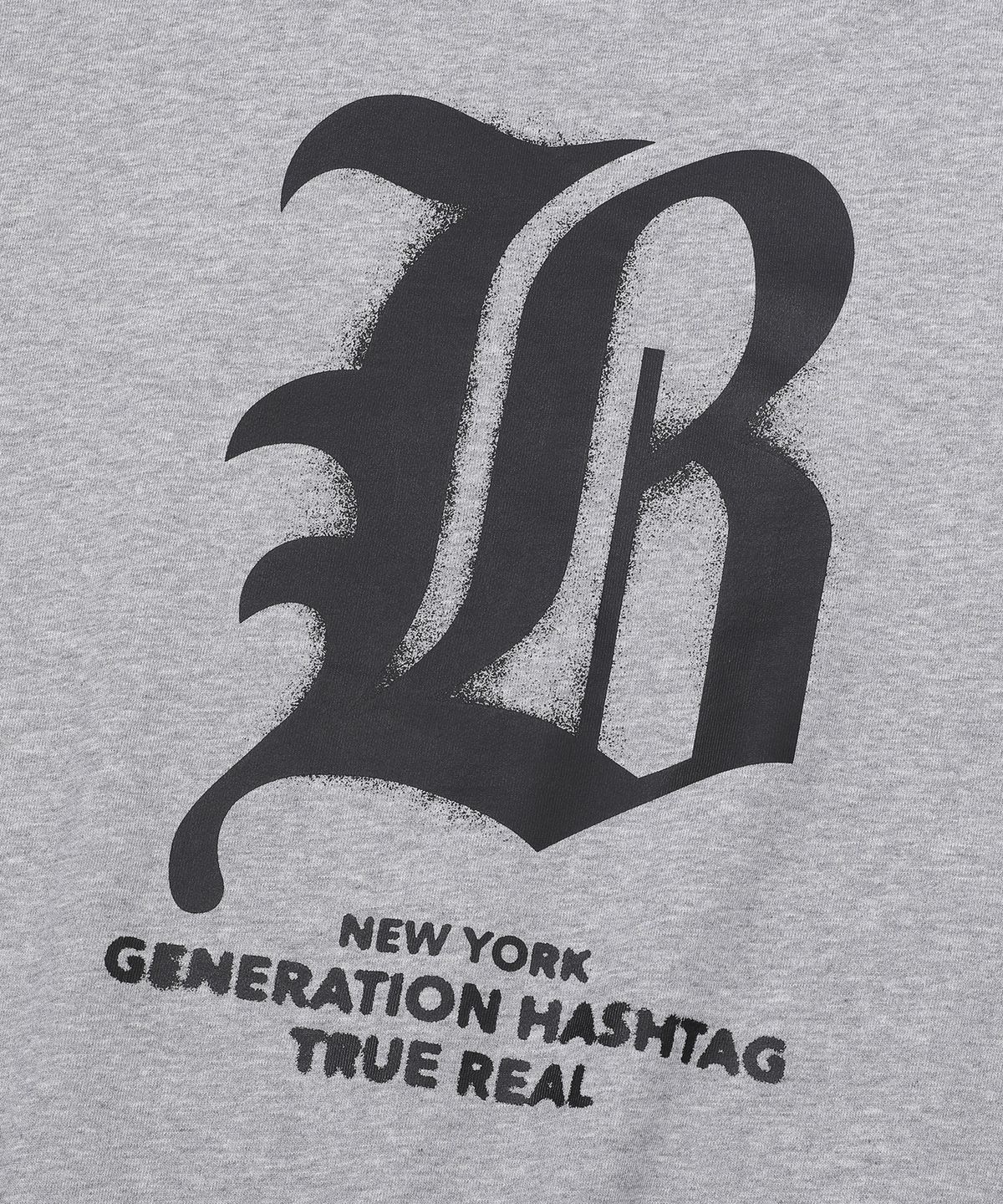 빈트릴(BEENTRILL) B고딕 로고 맨투맨(멜란지 그레이)