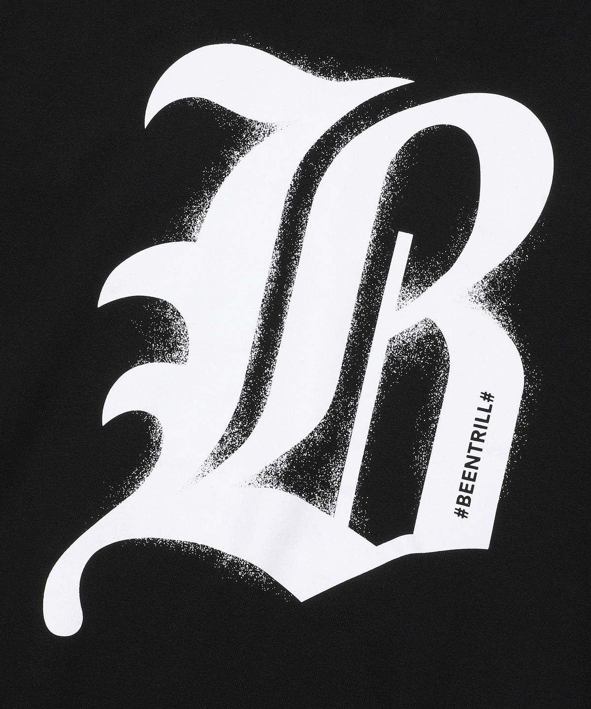 빈트릴(BEENTRILL) B고딕 로고 후드(블랙)