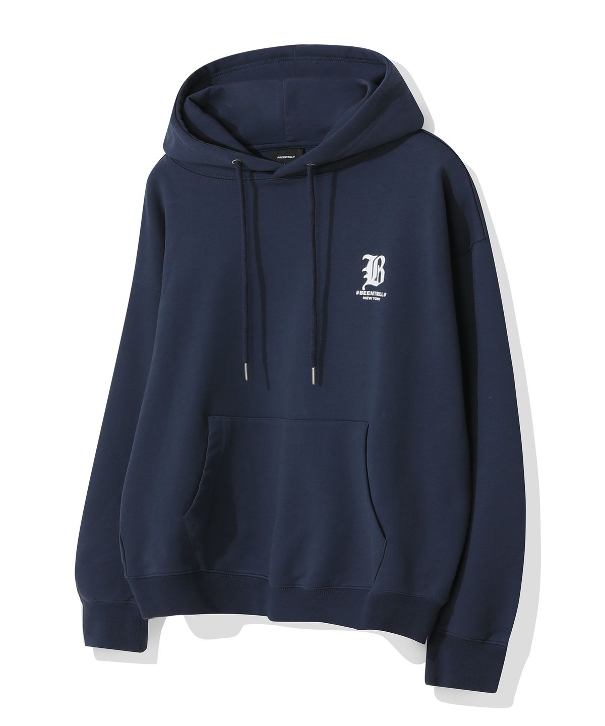 빈트릴(BEENTRILL) B고딕 로고 후드(인디고)