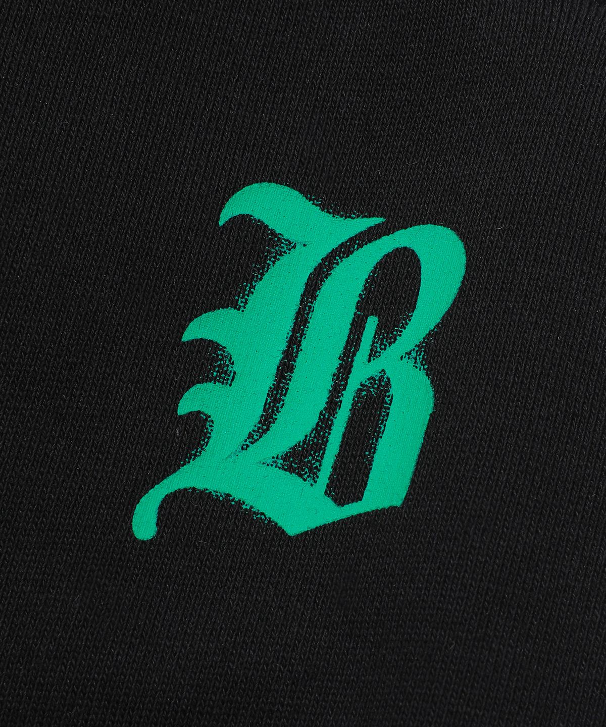 빈트릴(BEENTRILL) B고딕 로고 스웻 팬츠(블랙)