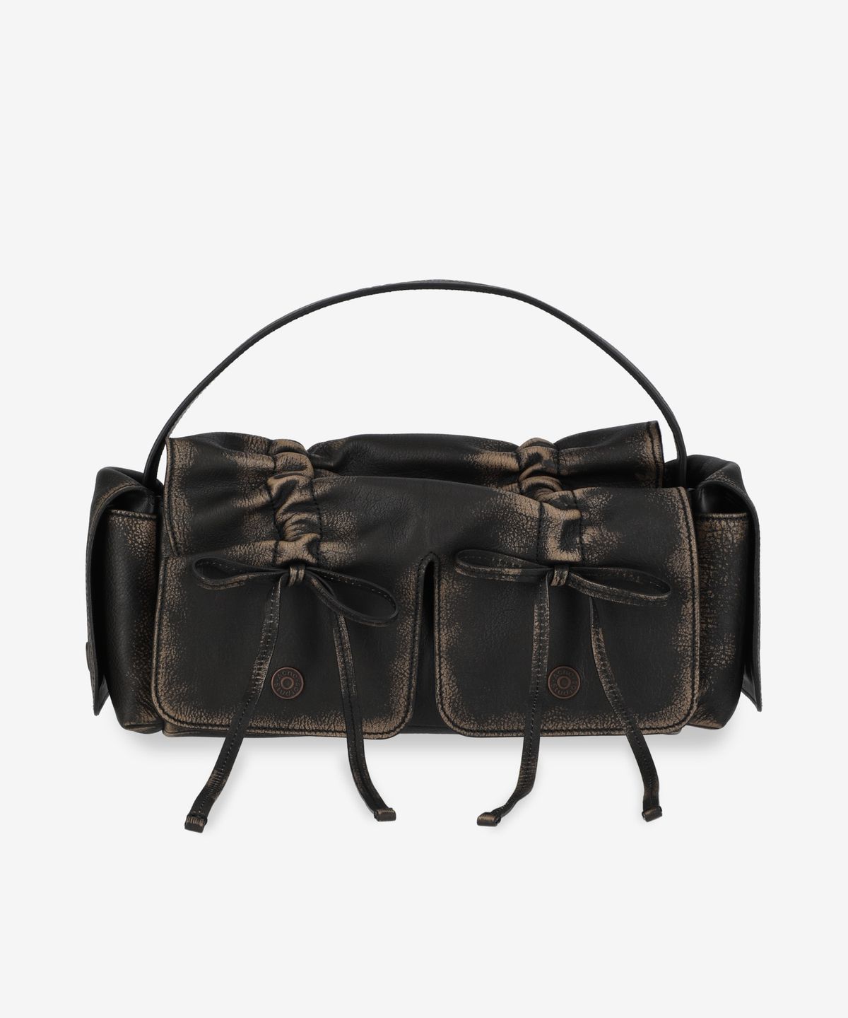아크네 스튜디오(ACNE STUDIOS) 멀티 포켓 토트백 - 다크 브라운:베이지 / A10368AIP