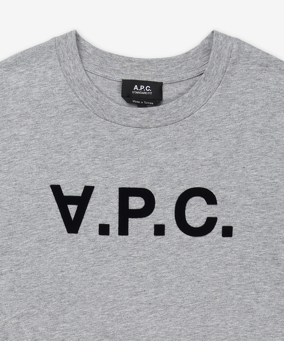 아페쎄(A.P.C.) 그랑 VPC 레귤러핏 반소매 티셔츠 - 헤더그레이:다크네이비 / COHBMM26384TPI
