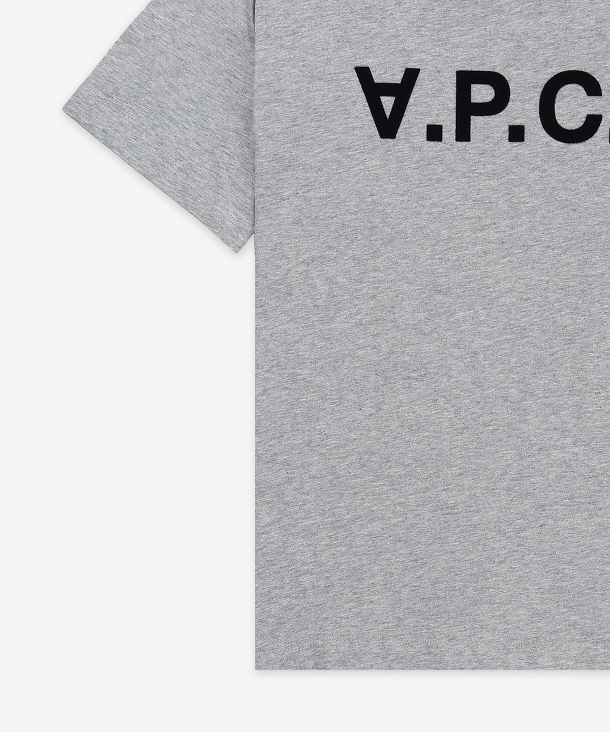 아페쎄(A.P.C.) 그랑 VPC 레귤러핏 반소매 티셔츠 - 헤더그레이:다크네이비 / COHBMM26384TPI