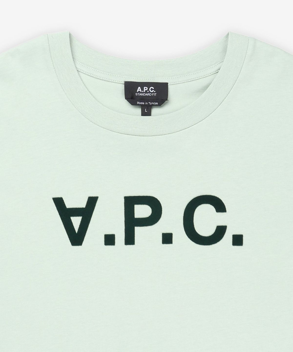 아페쎄(A.P.C.) 그랑 VPC 레귤러핏 반소매 티셔츠 - 라이트그린:다크그린 / COHBMM26384KLL
