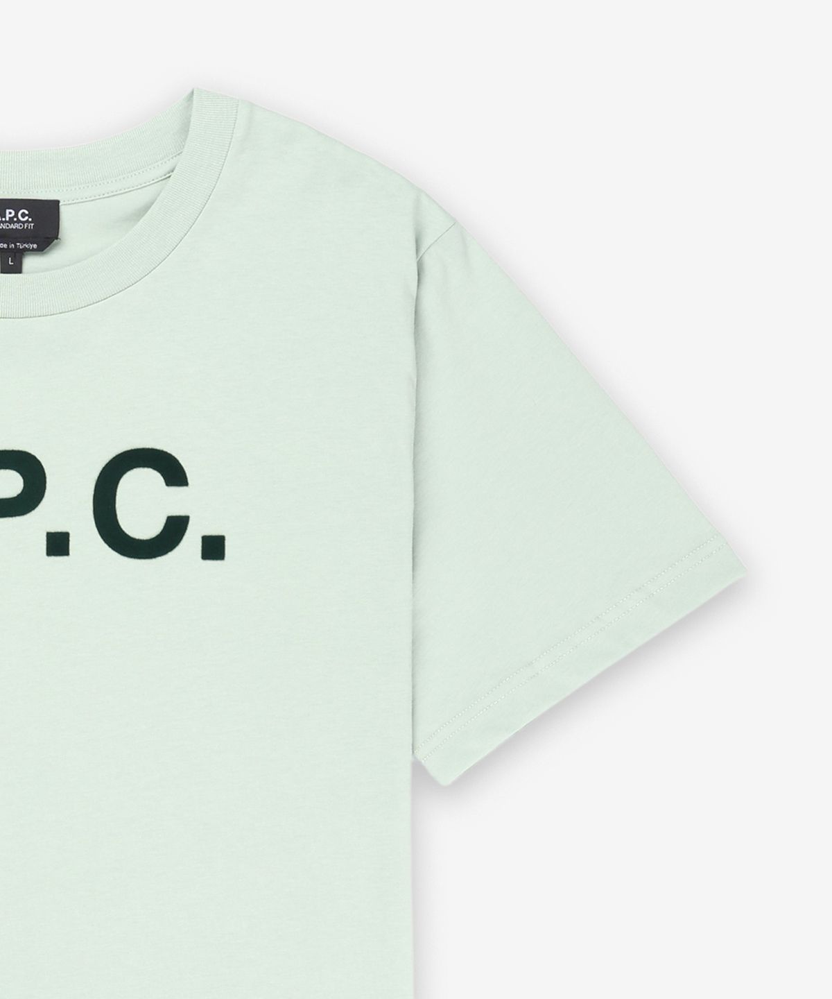 아페쎄(A.P.C.) 그랑 VPC 레귤러핏 반소매 티셔츠 - 라이트그린:다크그린 / COHBMM26384KLL