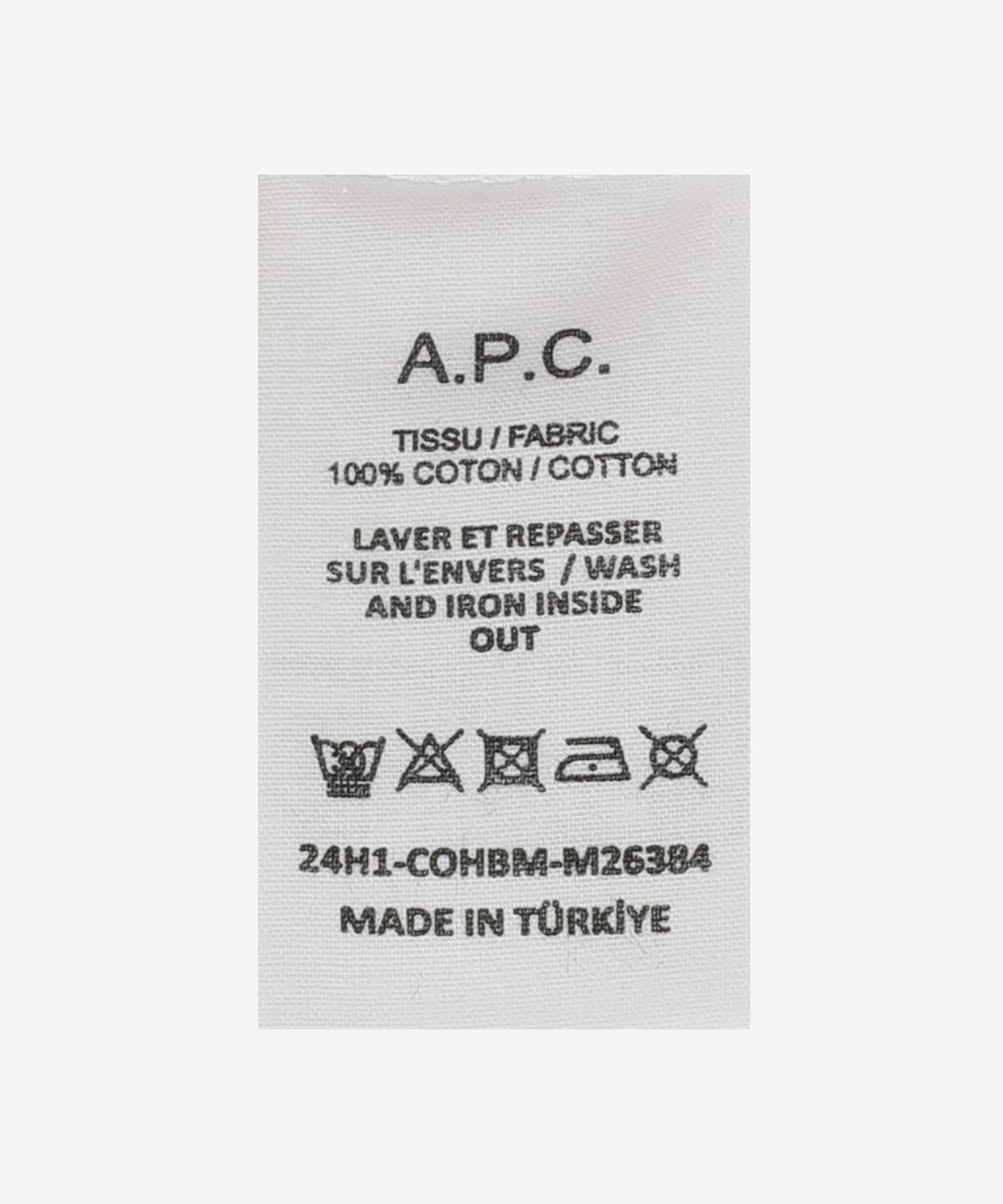 아페쎄(A.P.C.) 그랑 VPC 레귤러핏 반소매 티셔츠 - 화이트:다크네이비 / COHBMM26384TAE