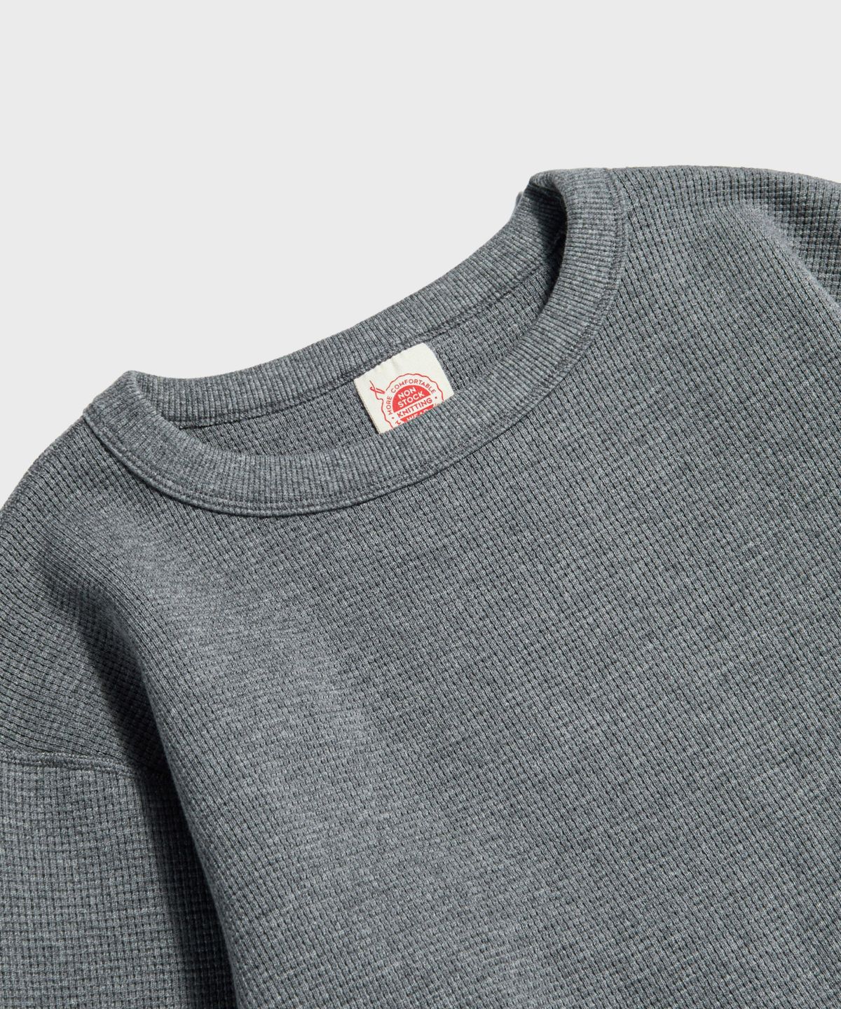브론슨(BRONSON) Heavyweight Waffle Cotton Underwear Grey