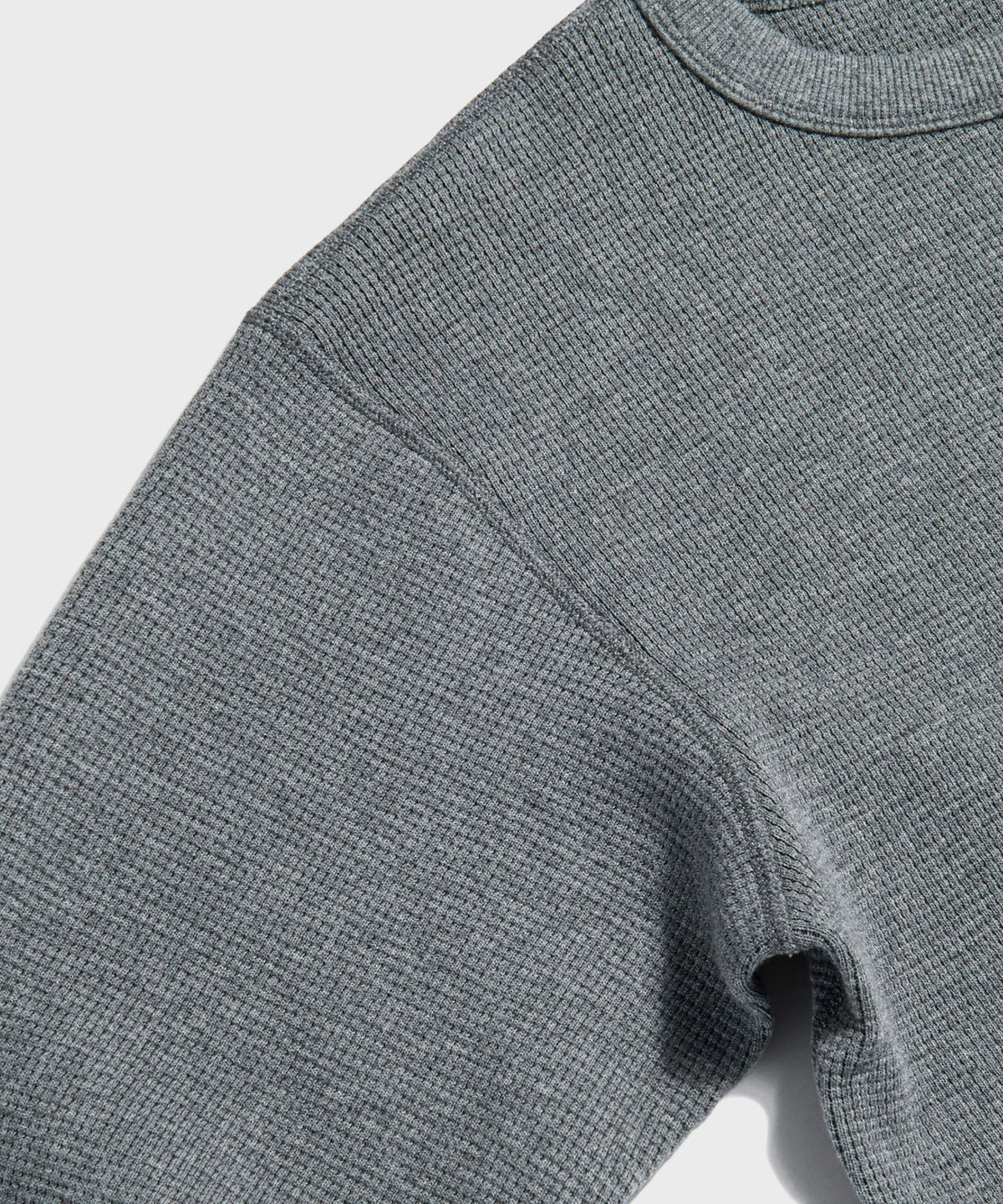 브론슨(BRONSON) Heavyweight Waffle Cotton Underwear Grey