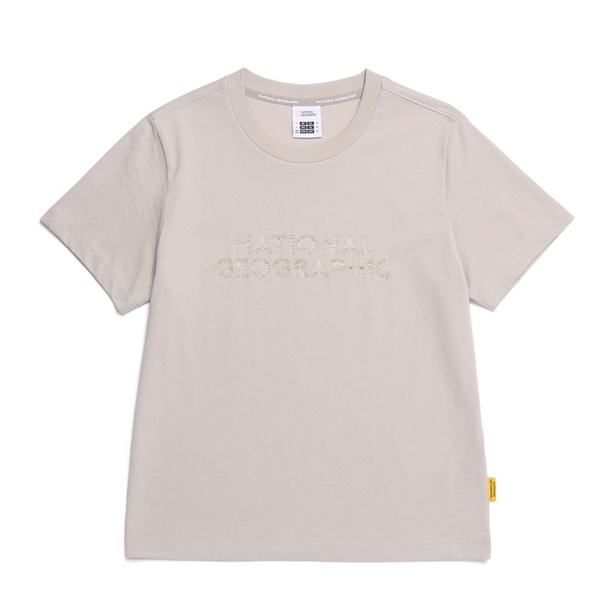 내셔널지오그래픽(NATIONALGEOGRAPHIC) N255UTS920 네오디 빅로고 반팔 티셔츠 MOURNING BEIGE