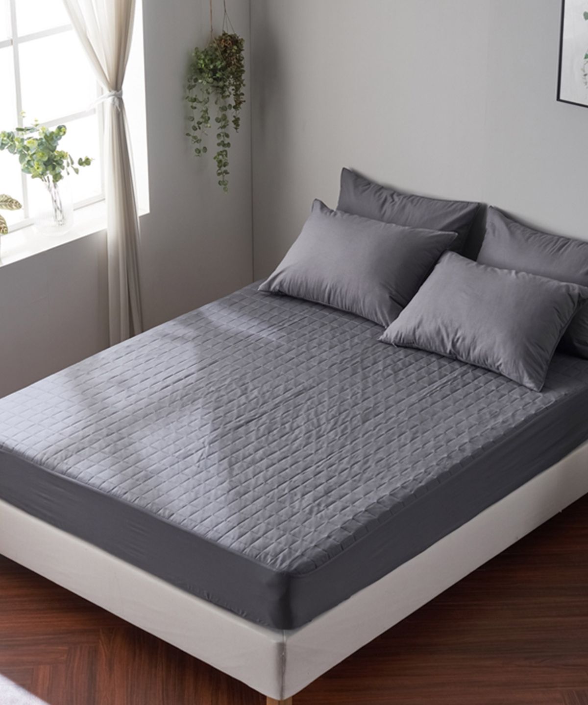 샤이닝홈(SHININGHOME) 마인 S02 순면 누빔 매트리스커버 (S/SS/Q/K) 4size 11컬러