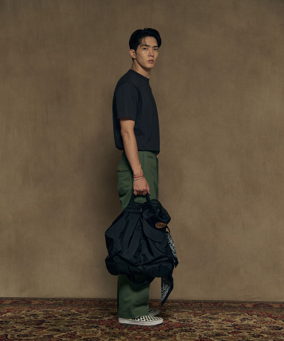 브론슨(BRONSON) 1980s USAF Pilot Nylon Helmet Bag Black