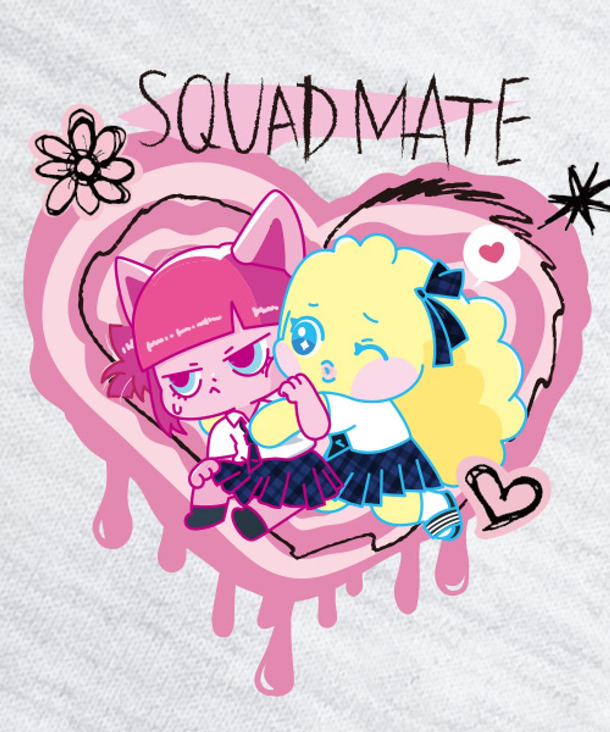 랜덤오프(RANDOMOFF) [ROF X CANNIZ] [기모선택] SQUAD MATE 후드티 [2컬러]
