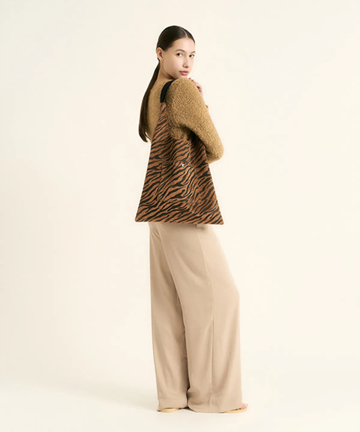 스타일한(STYLEHAN) 지브라쇼퍼백  BronzeGold