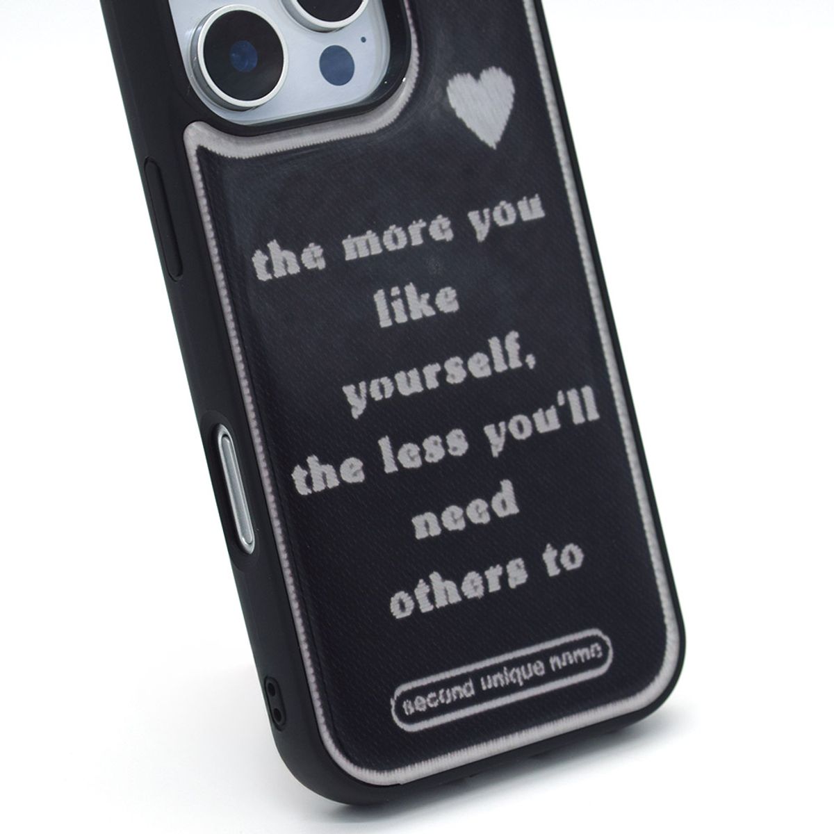 세컨드유니크네임(SECOND UNIQUE NAME) SUN CASE GRAPHIC WORD BLACK (EPOXY&GLOSSY)