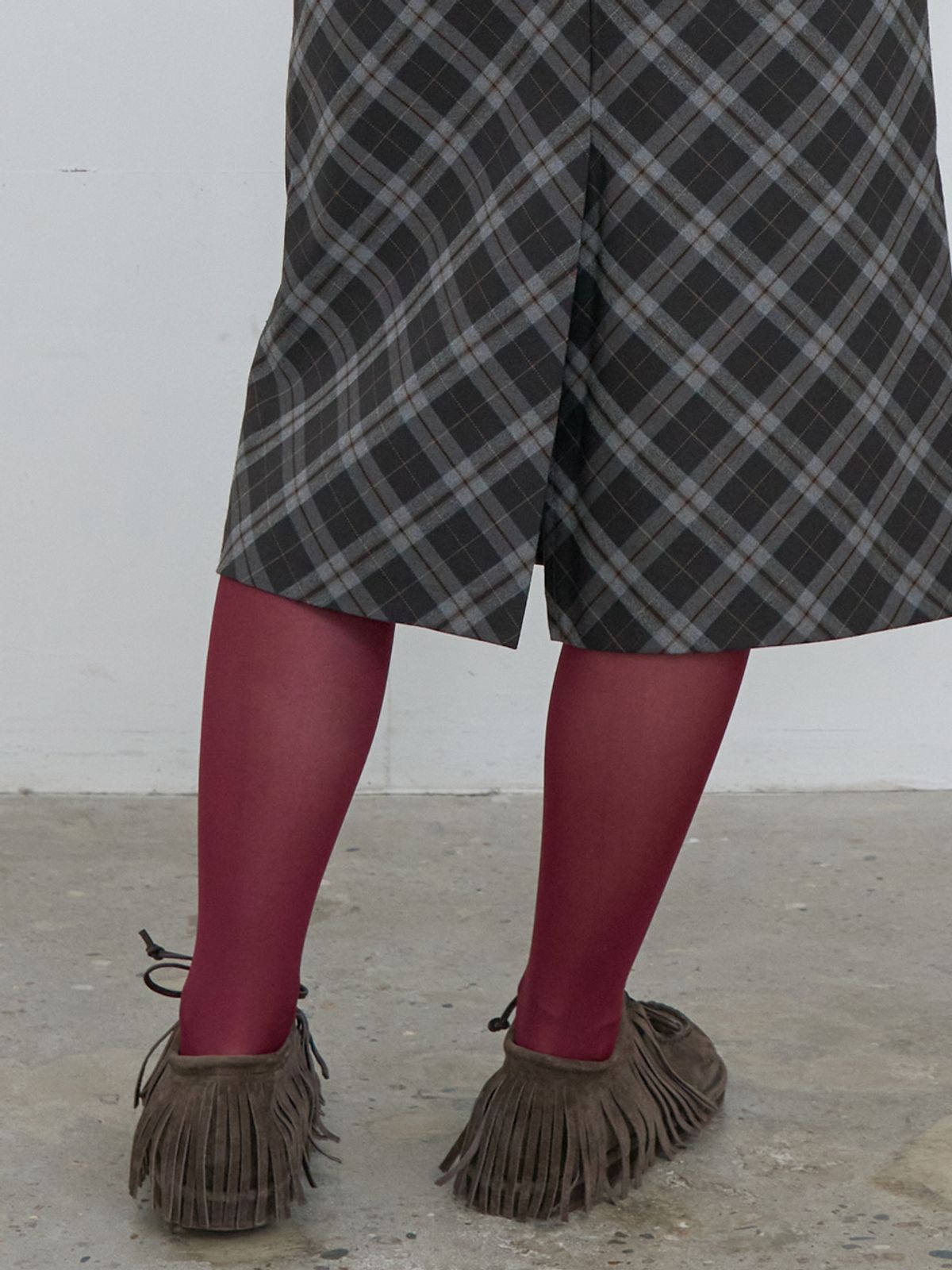 기준(KIJUN) Fringe Moc Shoes Dark Brown