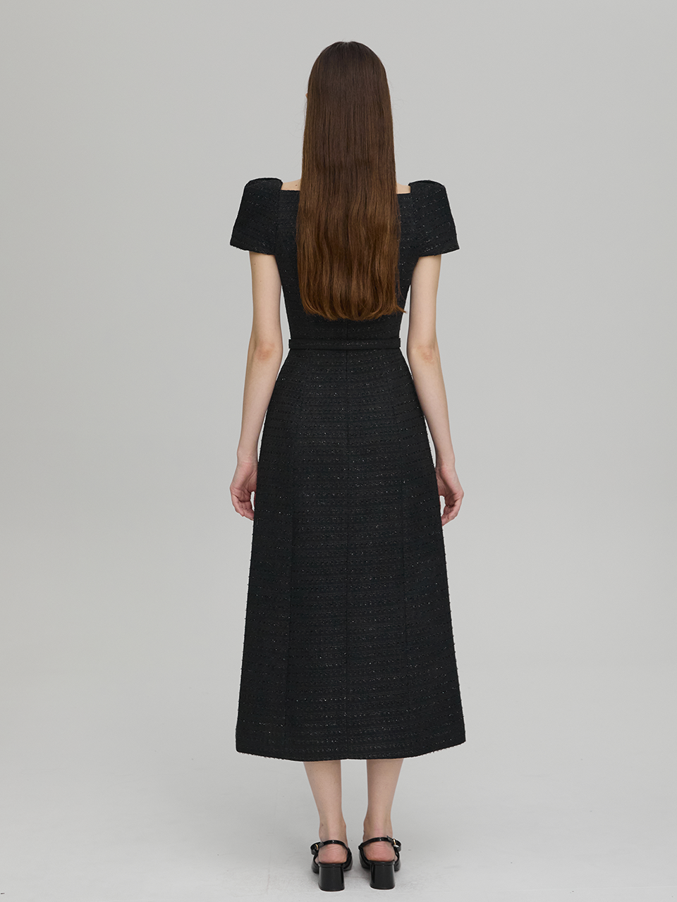 ★FLOWOOM★ Heritage Square Glitter Dress MUSINSA | FLOWOOM Heritage Square Glitter Dress