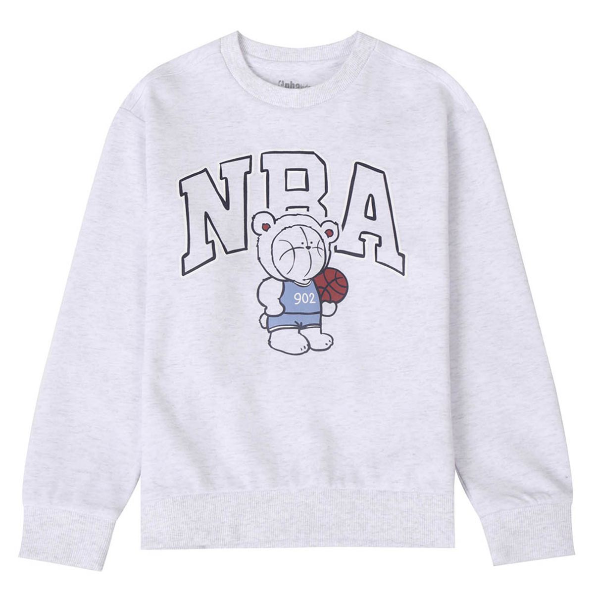 엔비에이 키즈(NBA KIDS) 구공이 맨투맨(K251TS100P) 라이트 그레이