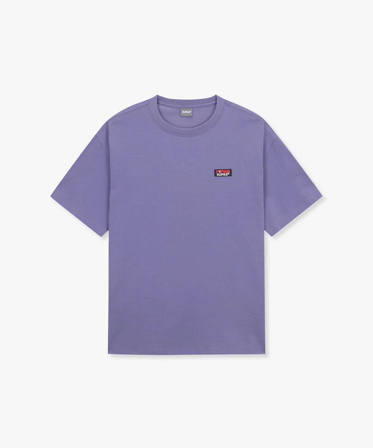 수프라(SUPRA) 스몰 직조 라벨 반팔 티셔츠(PURPLE)