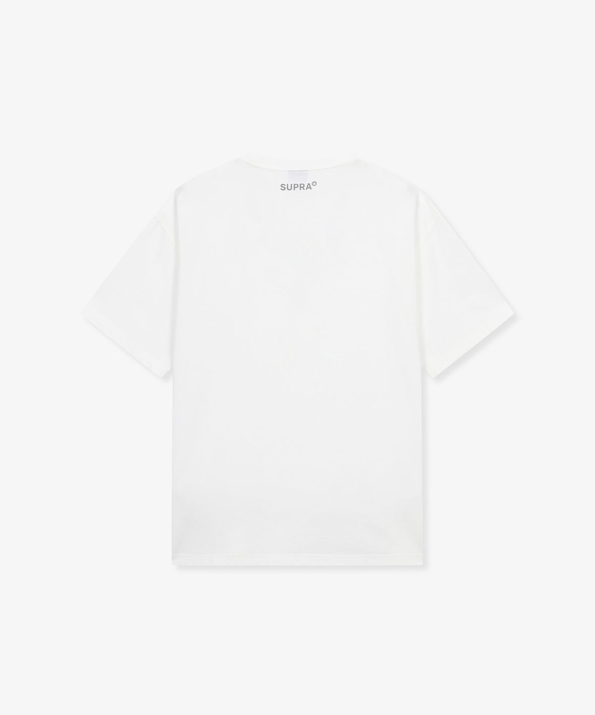 수프라(SUPRA) 스몰 직조 라벨 반팔 티셔츠(WHITE)