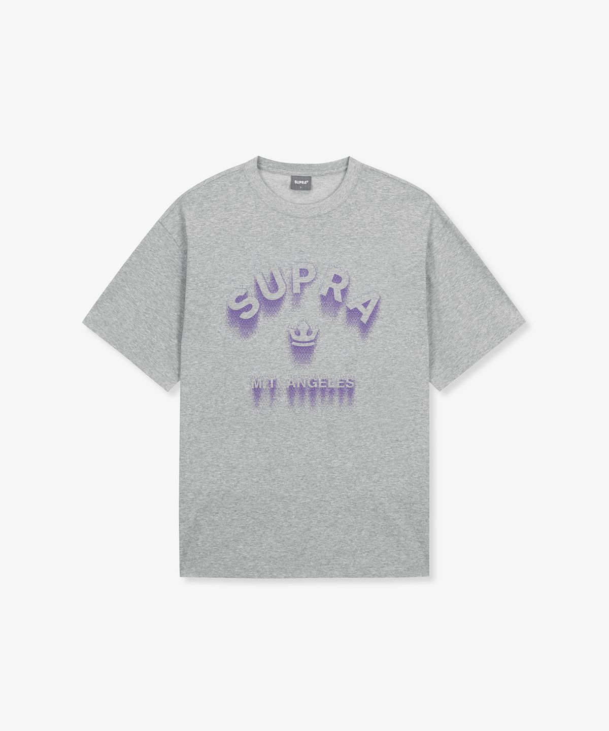 수프라(SUPRA) 아치 로고 그래픽 반팔 티셔츠(GRAY)