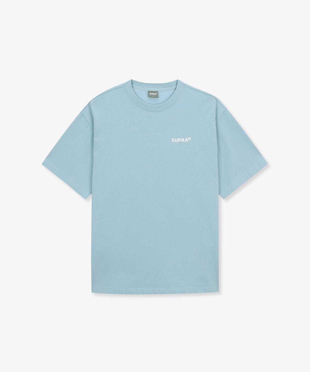 수프라(SUPRA) 백 레터링 반팔 티셔츠(BLUE)