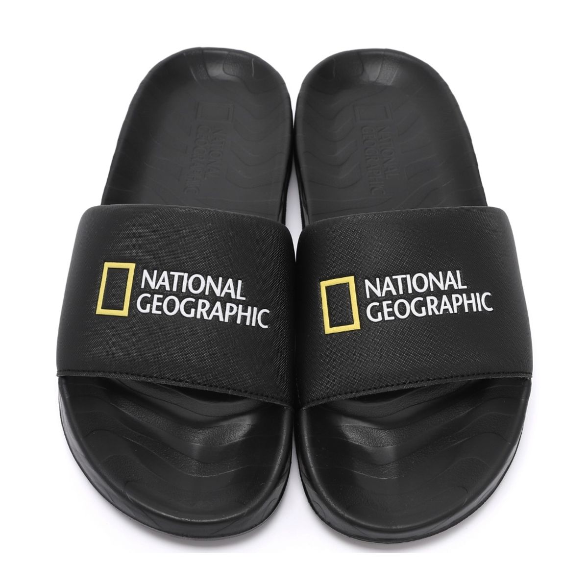 내셔널지오그래픽(NATIONALGEOGRAPHIC) N252USD321 리플 V2 슬라이드 BLACK