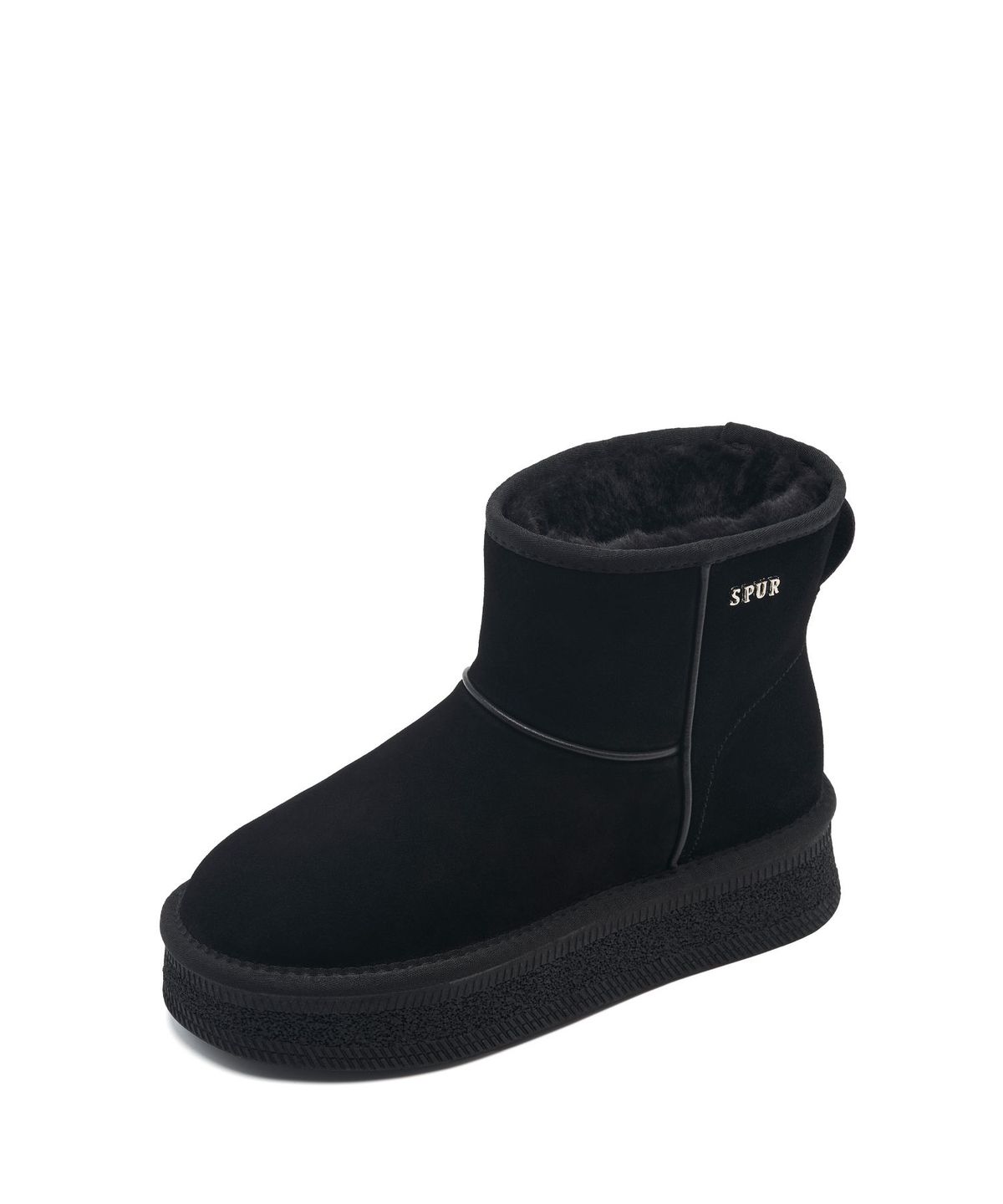 스퍼(SPUR) Odleen 소가죽 방한 털 미들 부츠 3.5cm -UA9089 (3color)