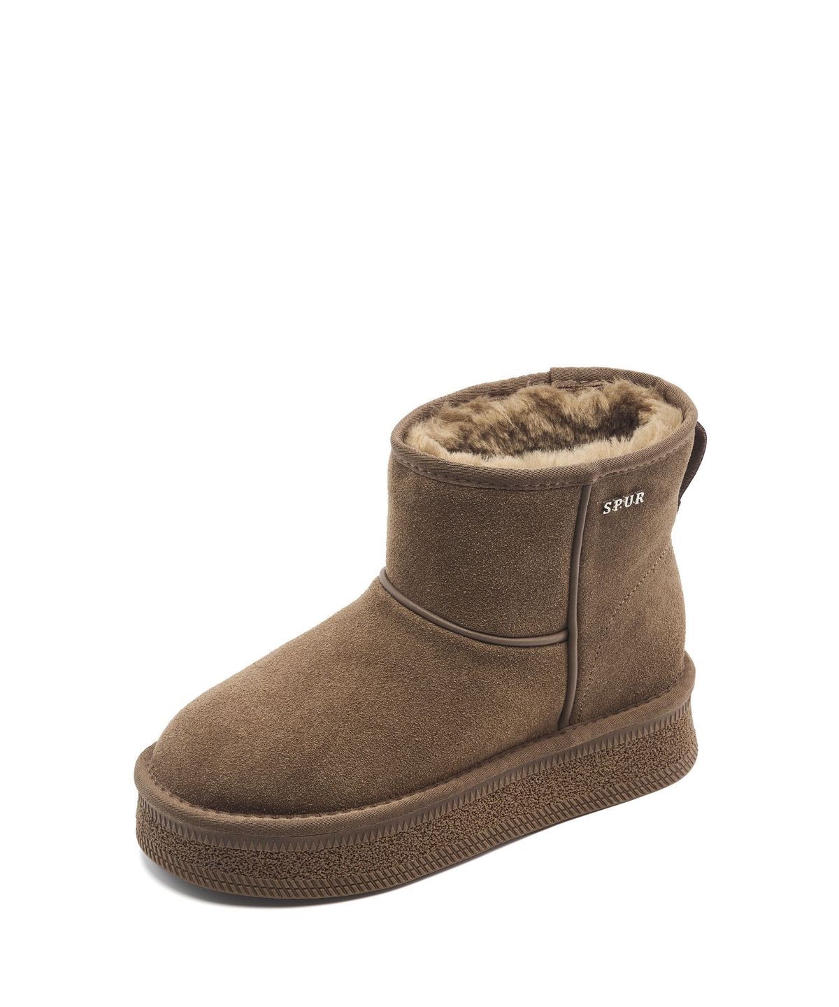 스퍼(SPUR) Odleen 소가죽 방한 털 미들 부츠 3.5cm -UA9089 (3color)