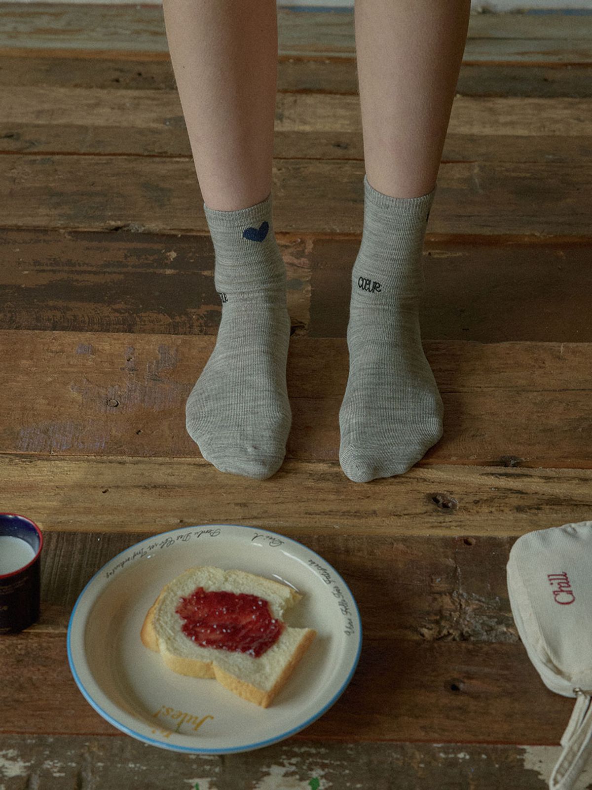 호텔파리칠(HOTEL PARIS CHILL) Coeur Wool Socks (2color)