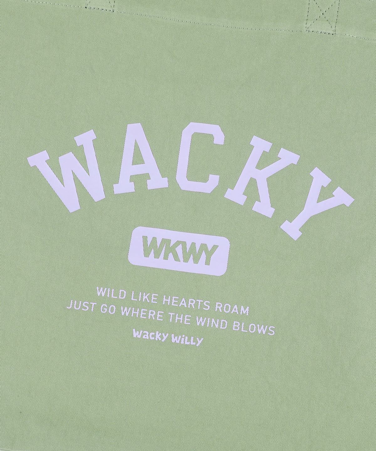 와키윌리(WACKY WILLY) 데일리 에코백 그린