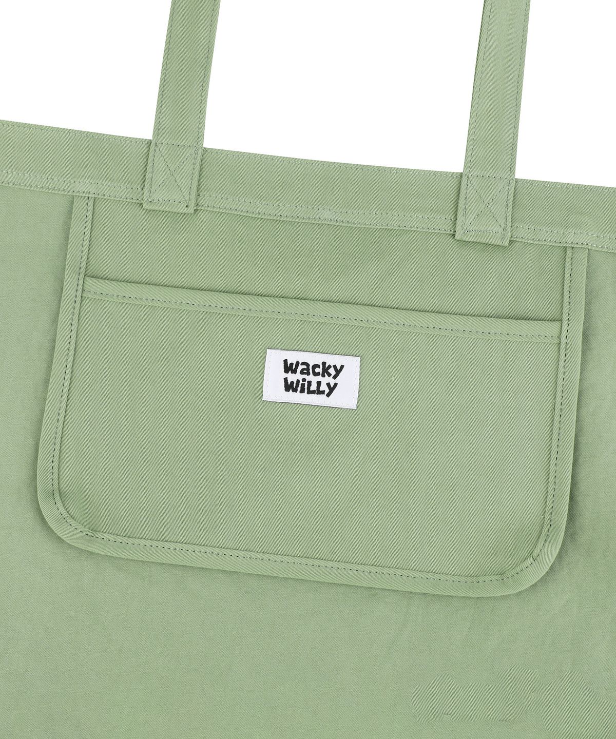 와키윌리(WACKY WILLY) 데일리 에코백 그린