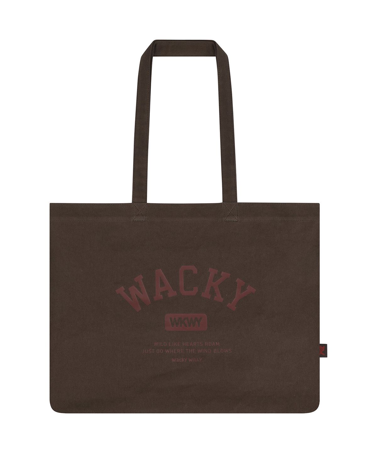 와키윌리(WACKY WILLY) 데일리 에코백 브라운
