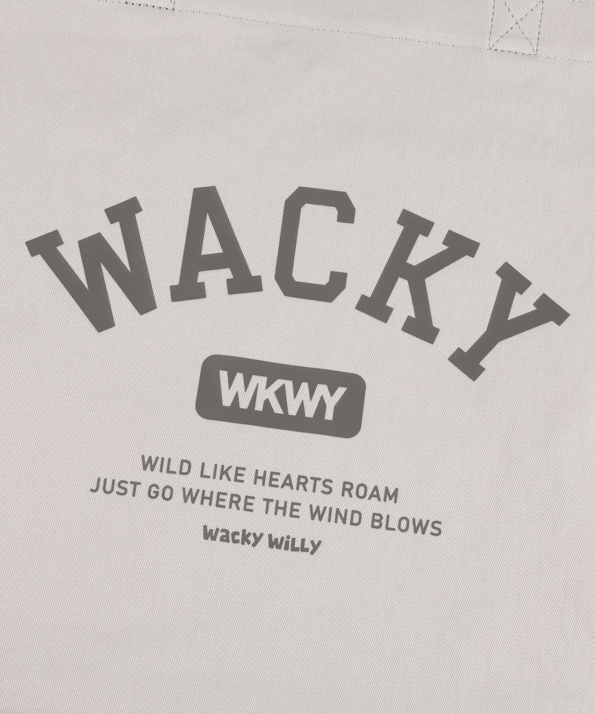 와키윌리(WACKY WILLY) 데일리 에코백 아이보리