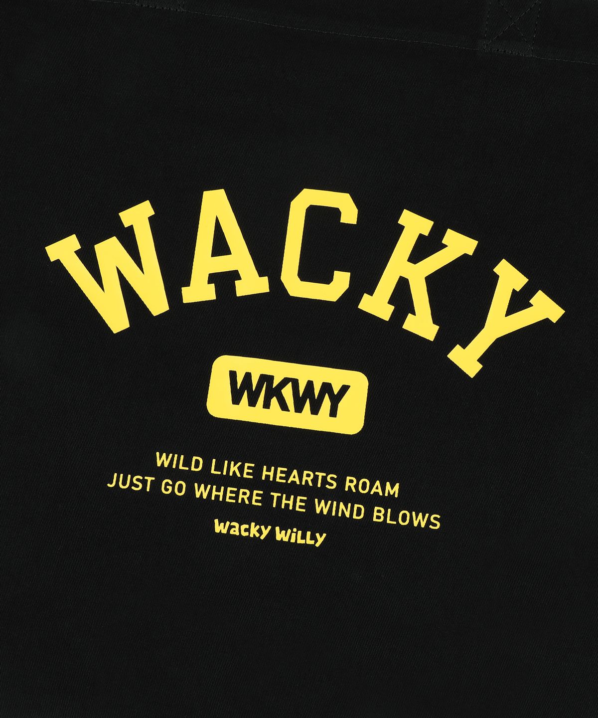와키윌리(WACKY WILLY) 데일리 에코백 블랙
