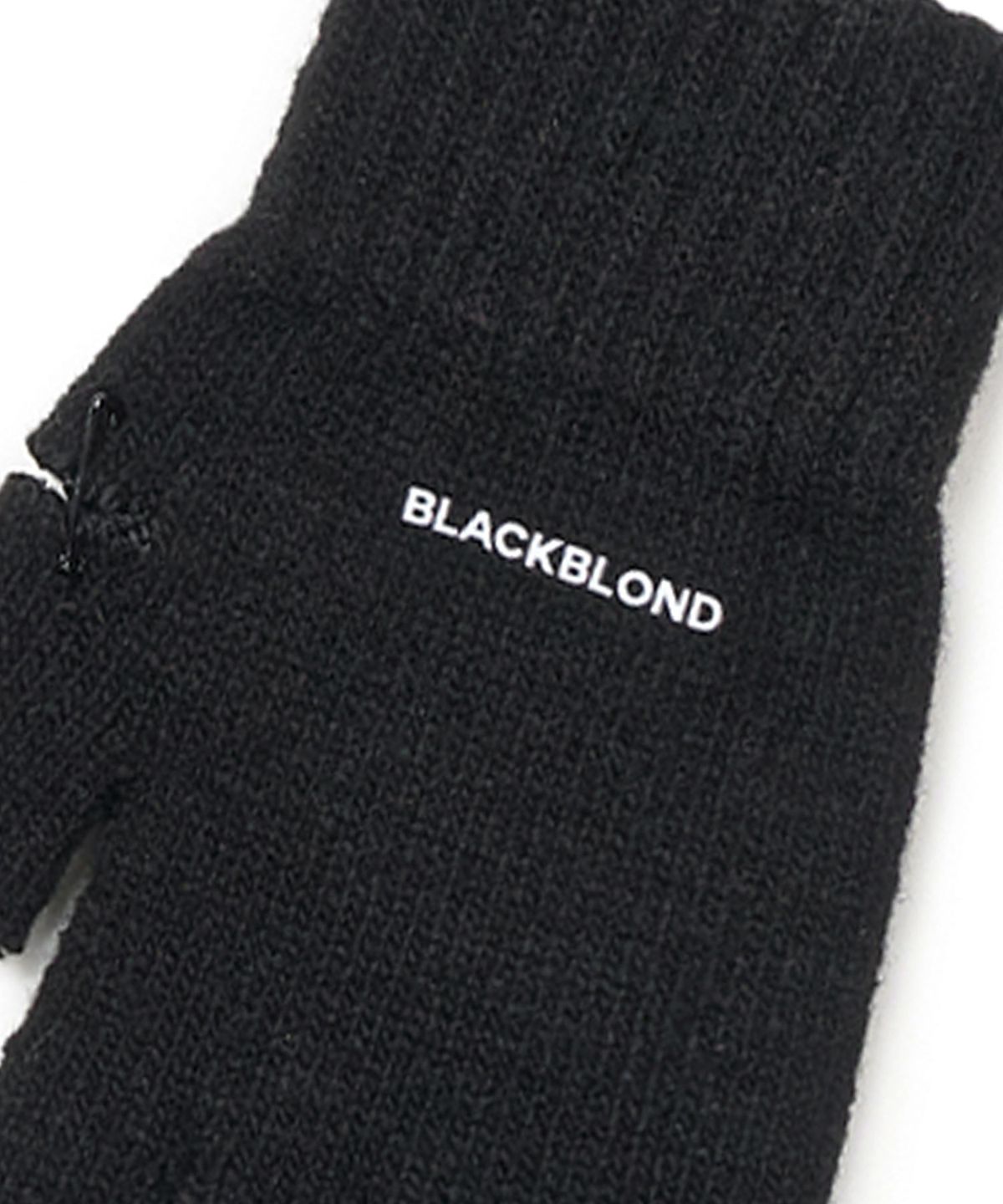 블랙블론드(BLACKBLOND) 비비디 그래피티 로고 립트 핸드워머 (블랙)