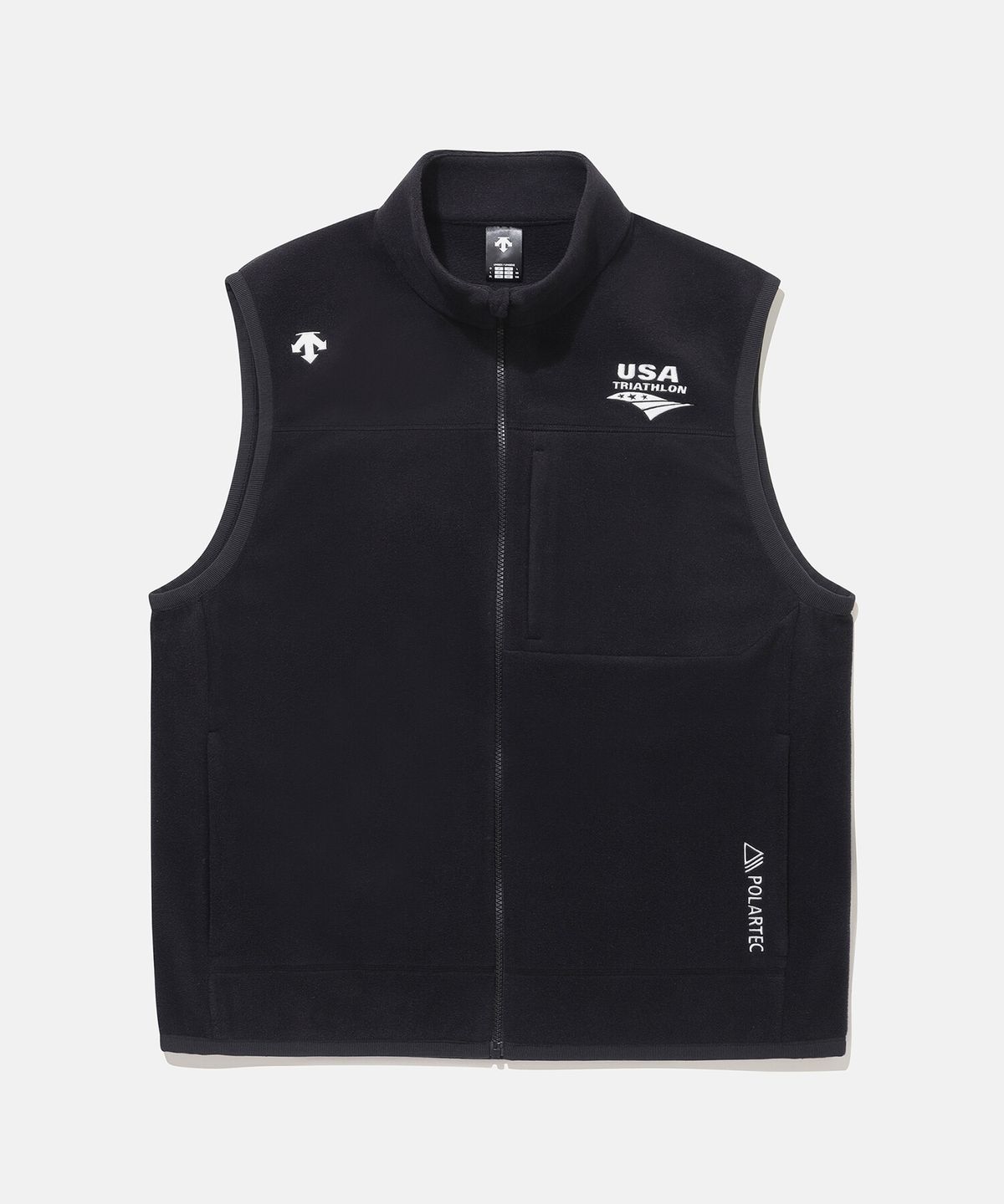 데상트(DESCENTE) USAT 폴라텍 마이크로 플리스 베스트 블랙(SQ123IVE11)