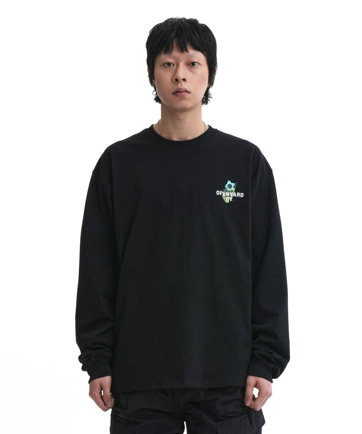 오픈야드(오와이)(OPENYARD(OY)) T.S.L.F LONG SLEEVE-BLACK