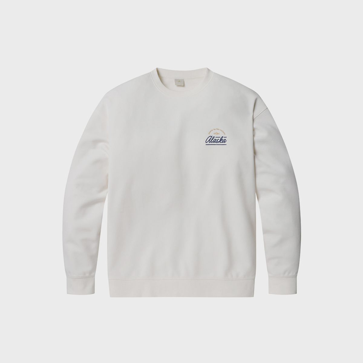 알래스카(ALASKA) 공용) 더블니트 그래픽 맨투맨_PAF2TR3300