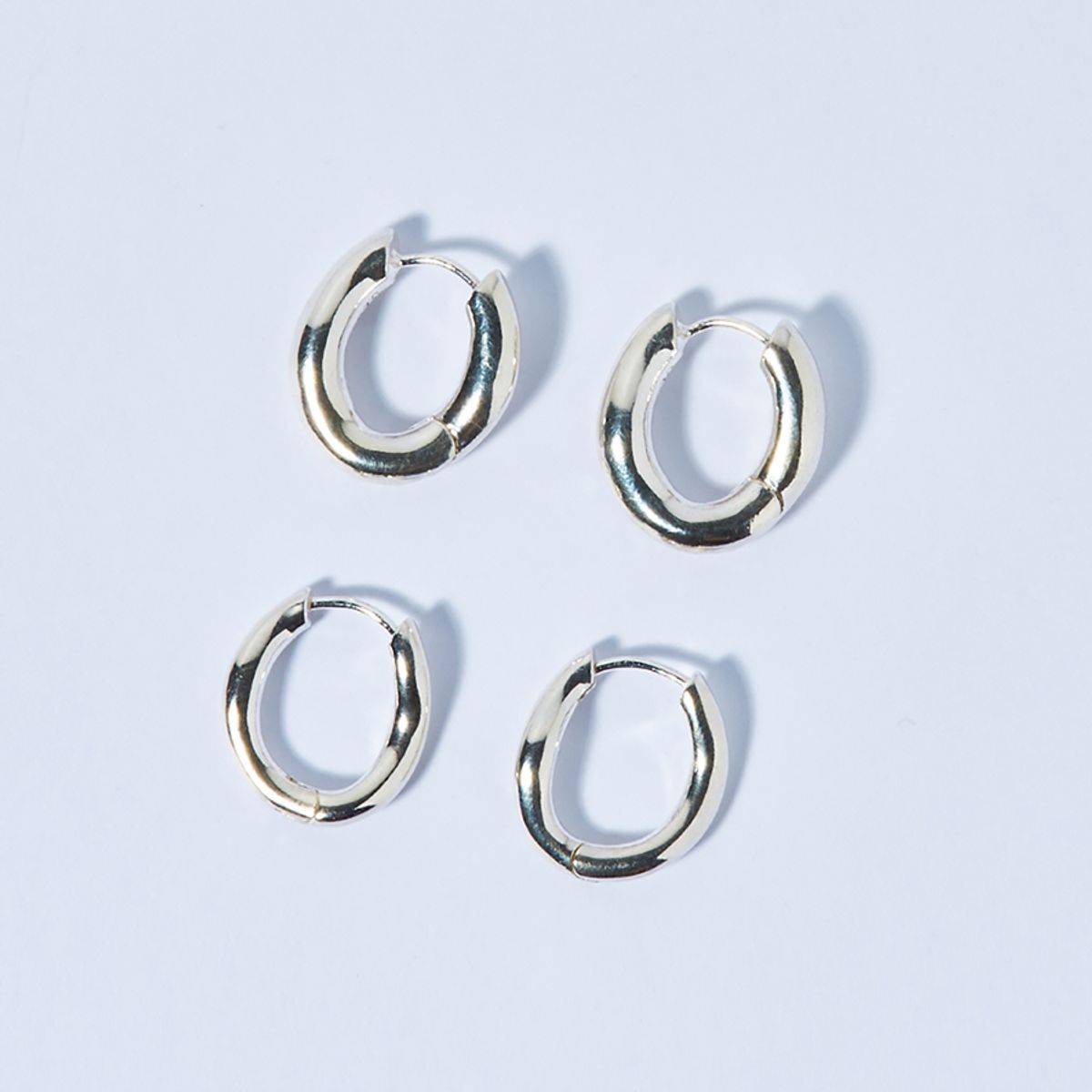 아쿠푸(ACOOPU) [925 silver] makana simple wave ring earrings
