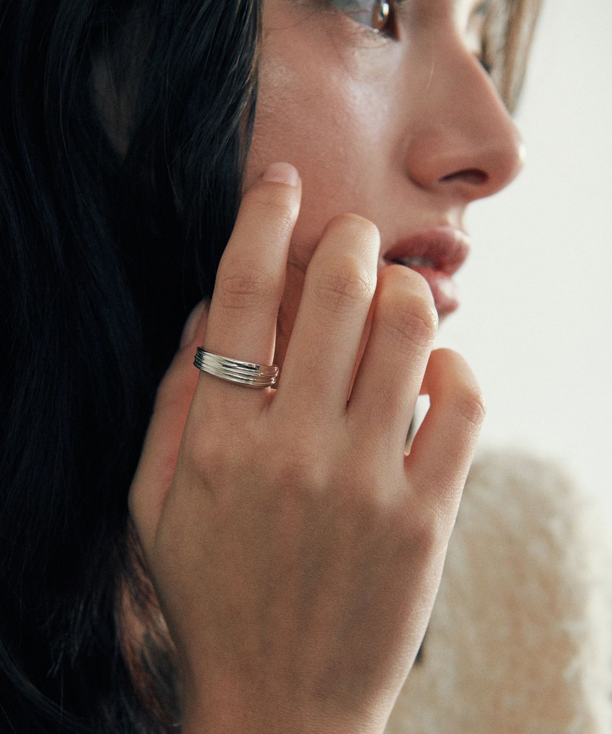 베흐트(VERTE) [925 silver] Cinq.silver.215 / fin conto ring