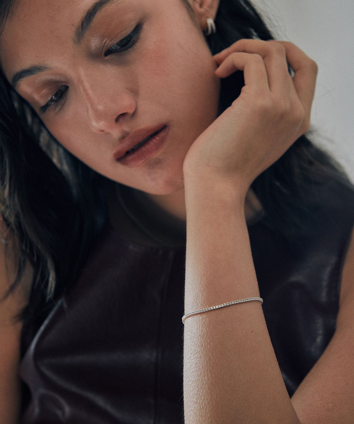 베흐트(VERTE) [925 silver] Huit.silver.86 / fin anse dew bracelet (silver)