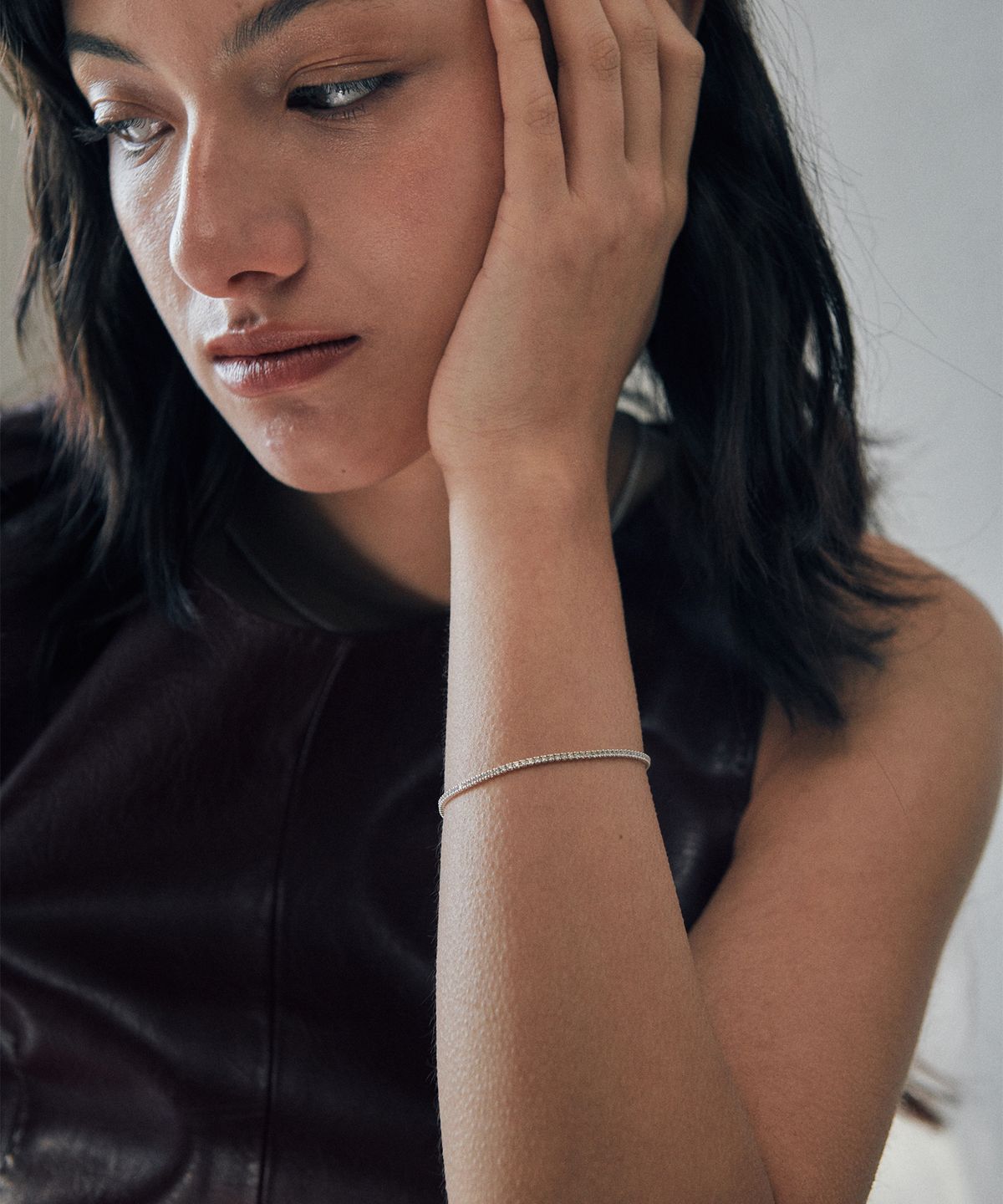 베흐트(VERTE) [925 silver] Huit.silver.86 / fin anse dew bracelet (silver)