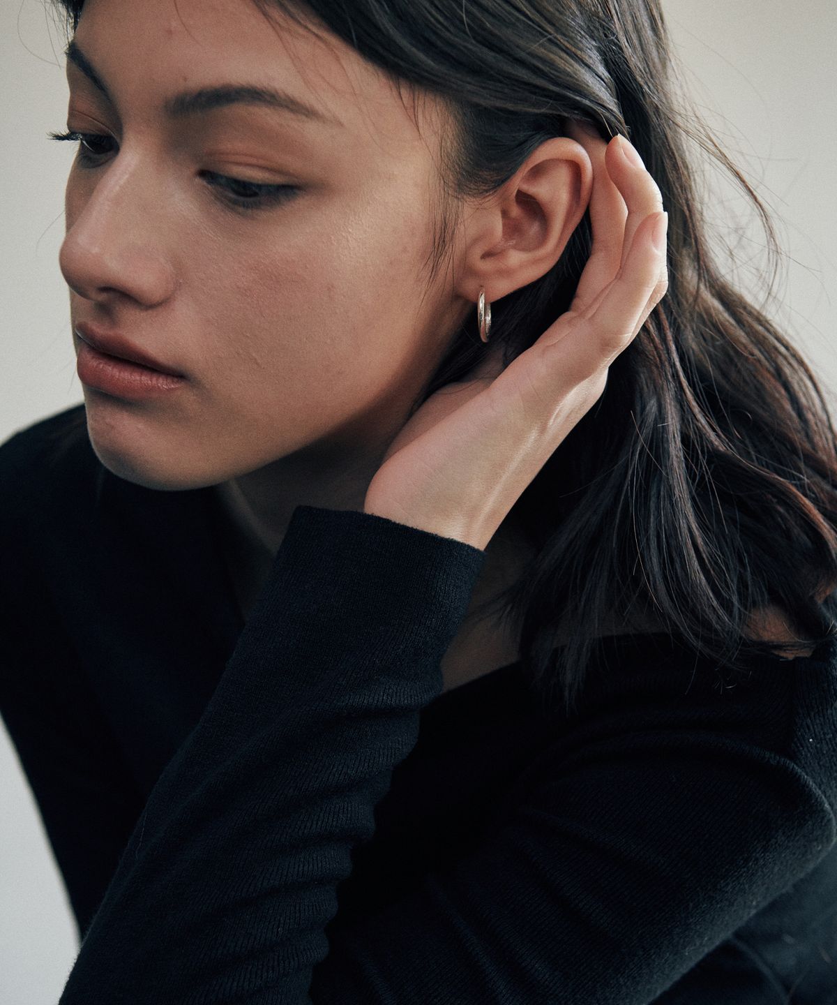 베흐트(VERTE) [925 silver] Deux.silver.210 / epais basic earring