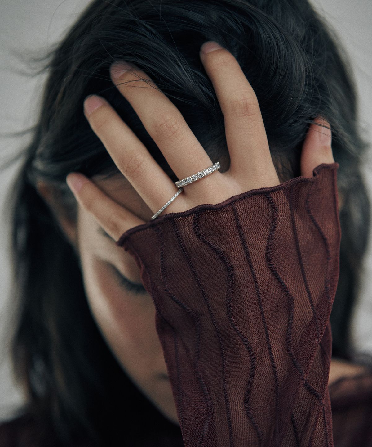 베흐트(VERTE) [925 silver] Cinq.silver.219 / epais anse dew ring